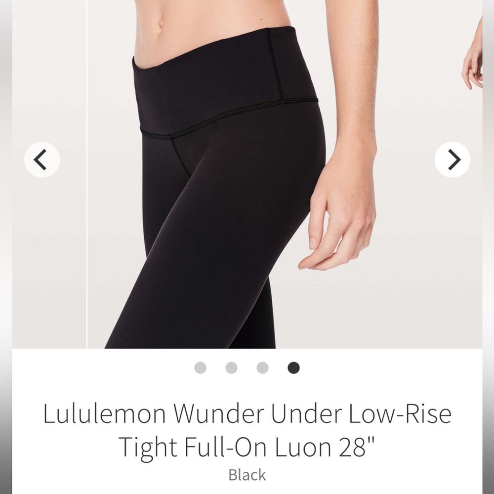 Lululemon Wunder Under Black Leggings
